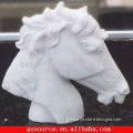 marble horse head sculpture